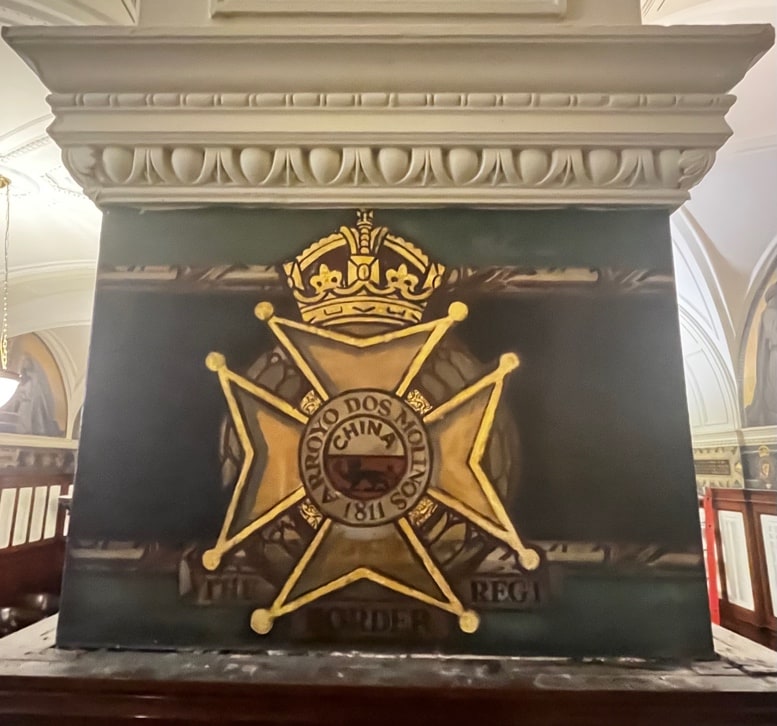 Decorative frieze after conservation treatment, Liverpool Town Hall