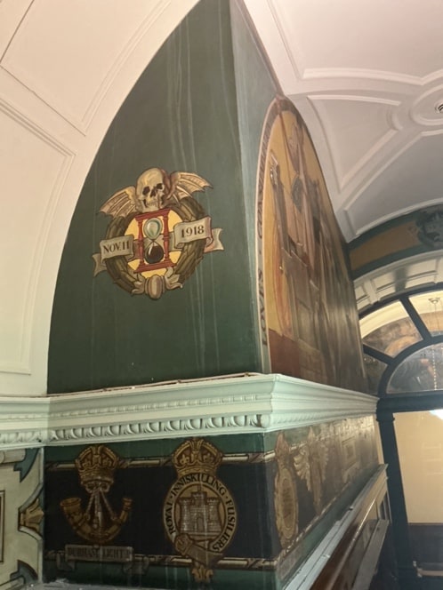 Regimental crests and commemorative frieze, Hall of Remembrance