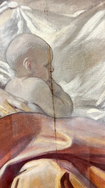 Inpainting detail during visual reintegration