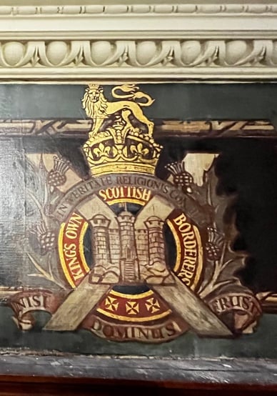 King's Own Scottish Borderers regimental crest, Hall of Remembrance frieze