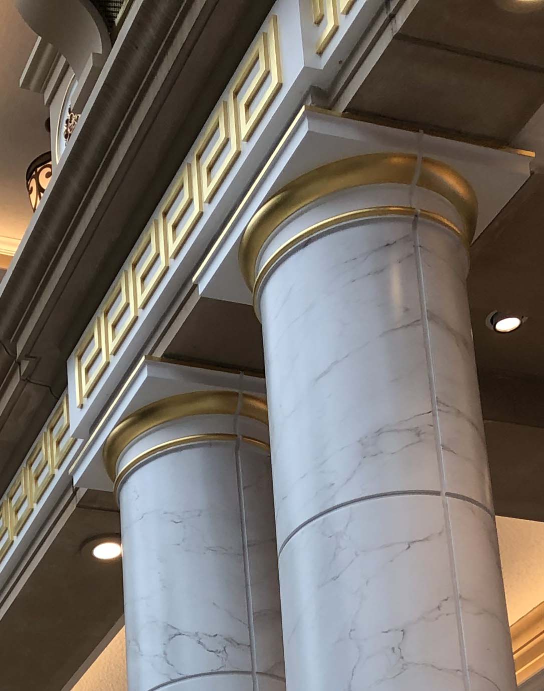 Trafford Palazzo gilding detail