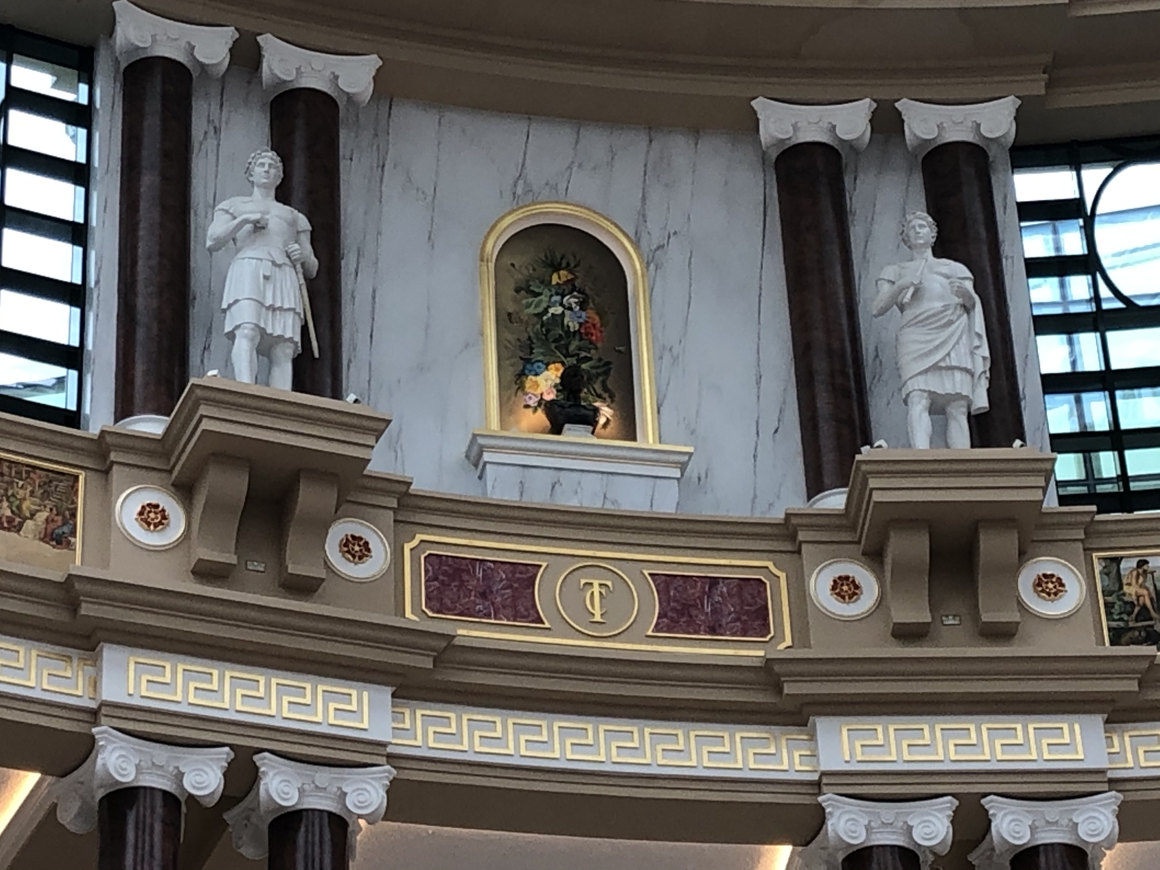 Gold leaf restoration on mirror frame for a Cheshire country house — North West Murals Ltd, Manchester